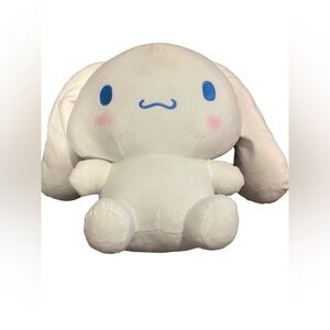 Sanrio Cinnamoroll Plush Backpack 13” White Blue Straps Zipper Pocket